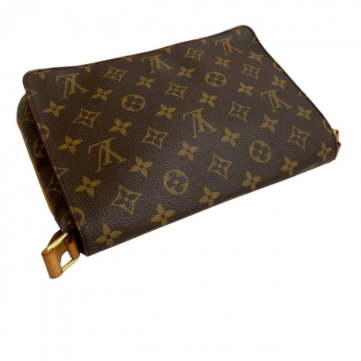 LOUIS VUITTON Shoulder Bag Epi Leather Brown Monogram Mtte tango short Women