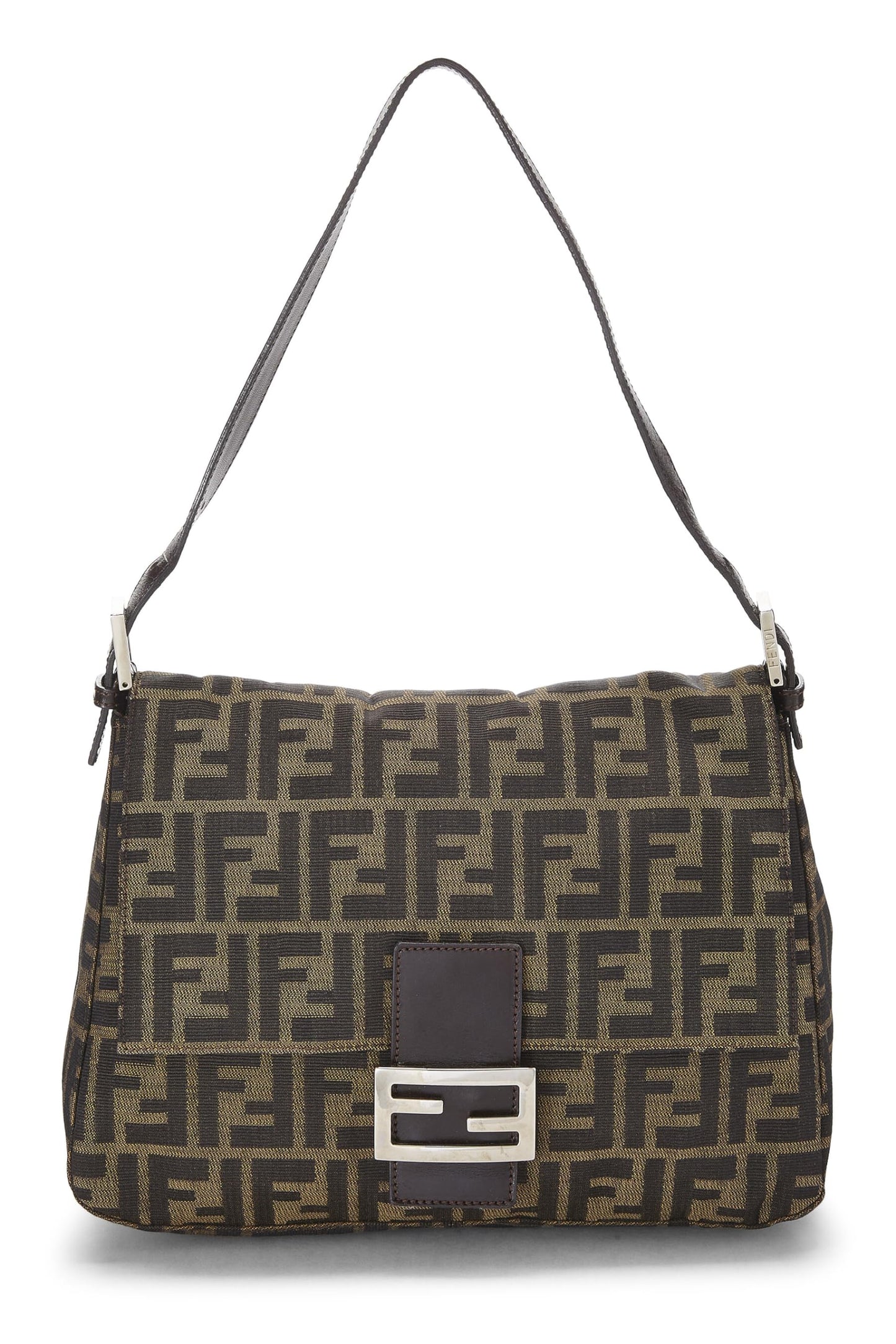 Fendi, Brown Zucca Canvas Mama, Brown