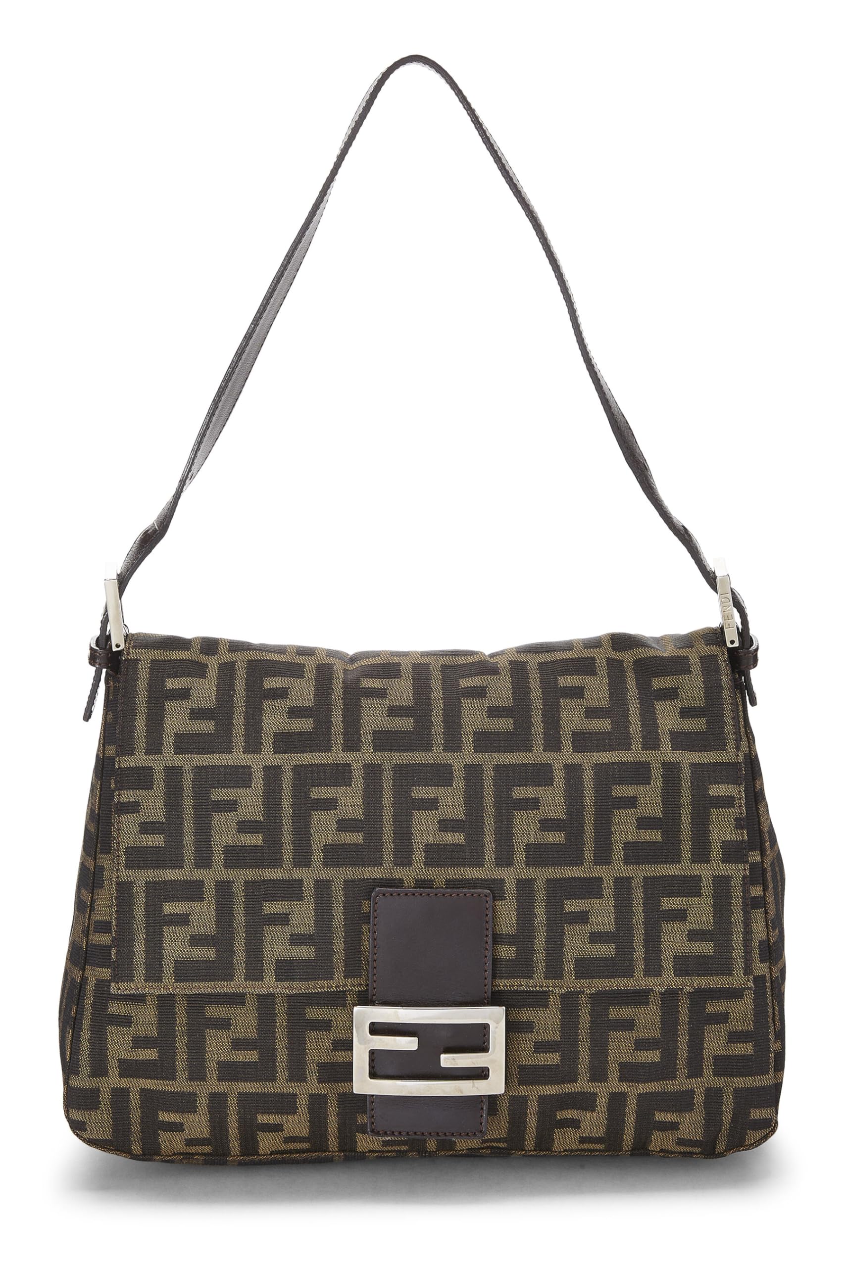Fendi, Brown Zucca Canvas Mama, Brown