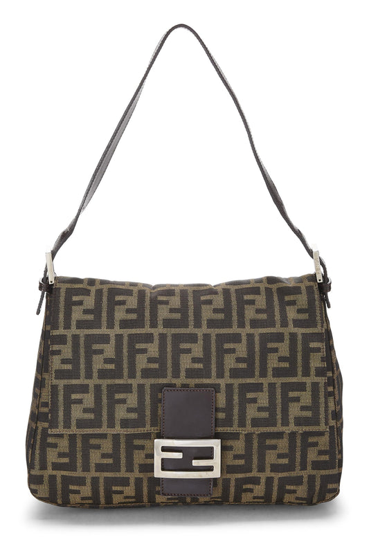 Fendi, Brown Zucca Canvas Mama, Brown
