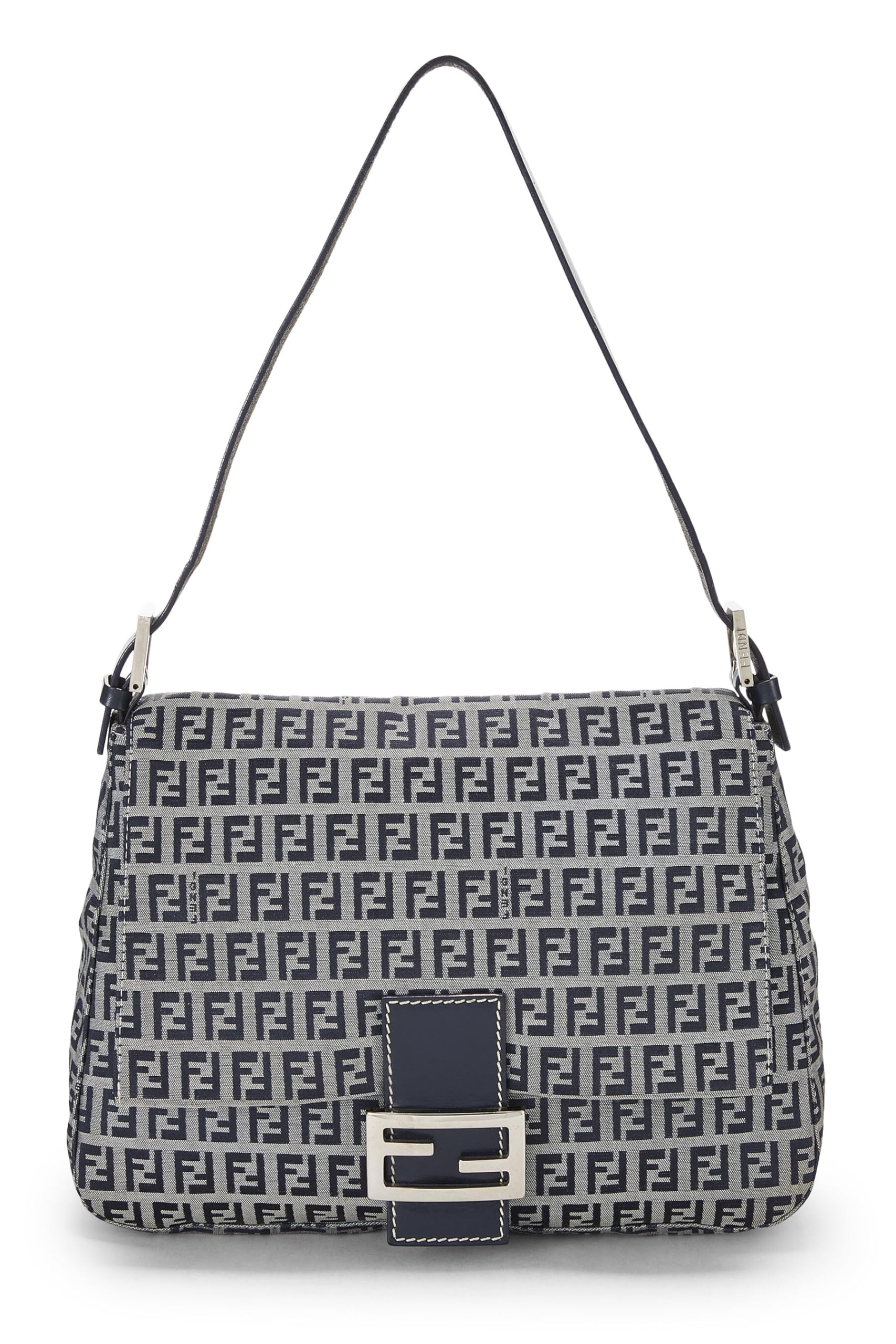 Fendi, Navy Zucchino Canvas Mama, Navy