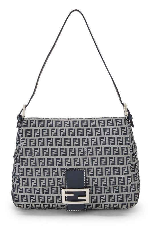 Fendi, Navy Zucchino Canvas Mama, Navy
