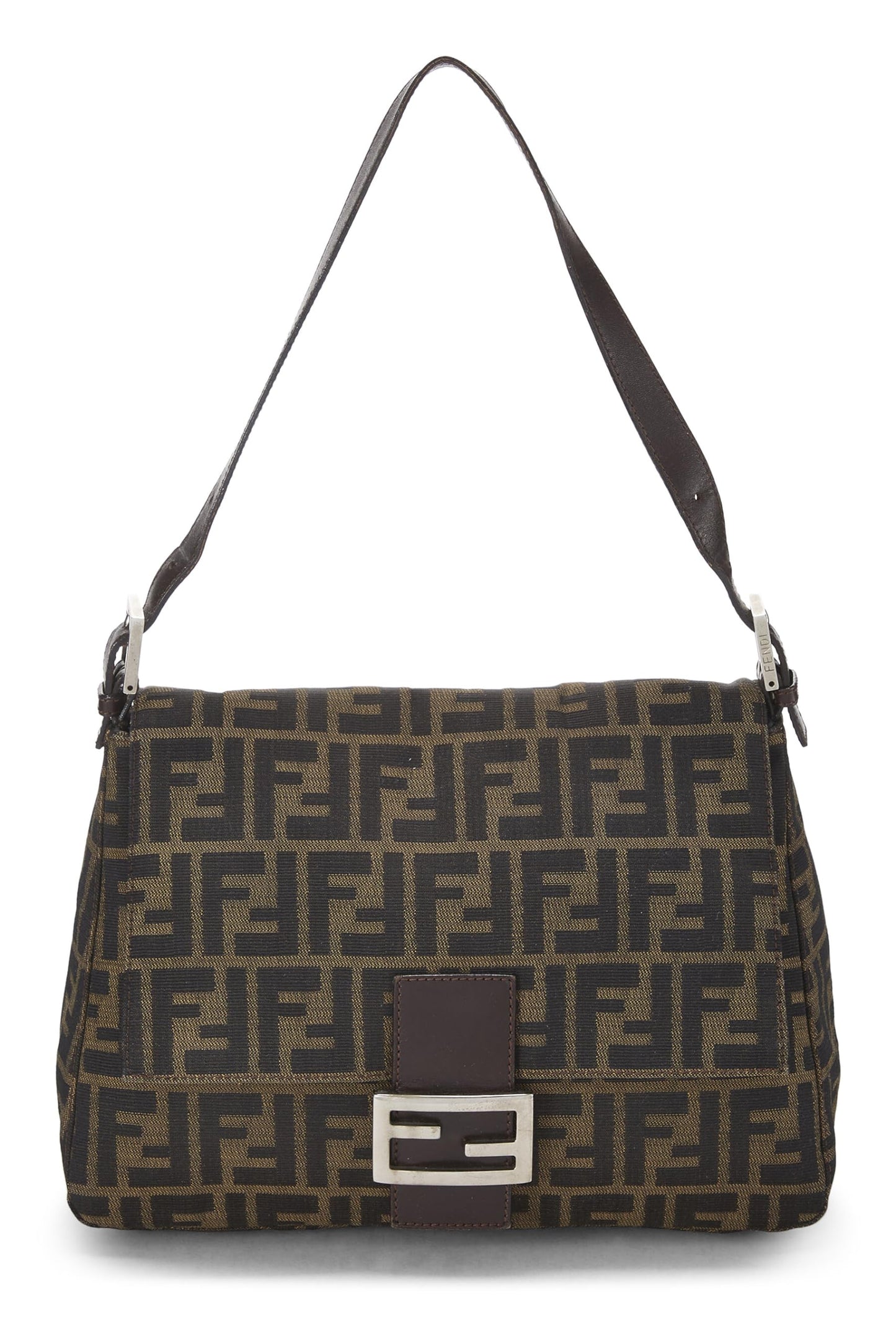 Fendi, Brown Zucca Canvas Mama, Brown