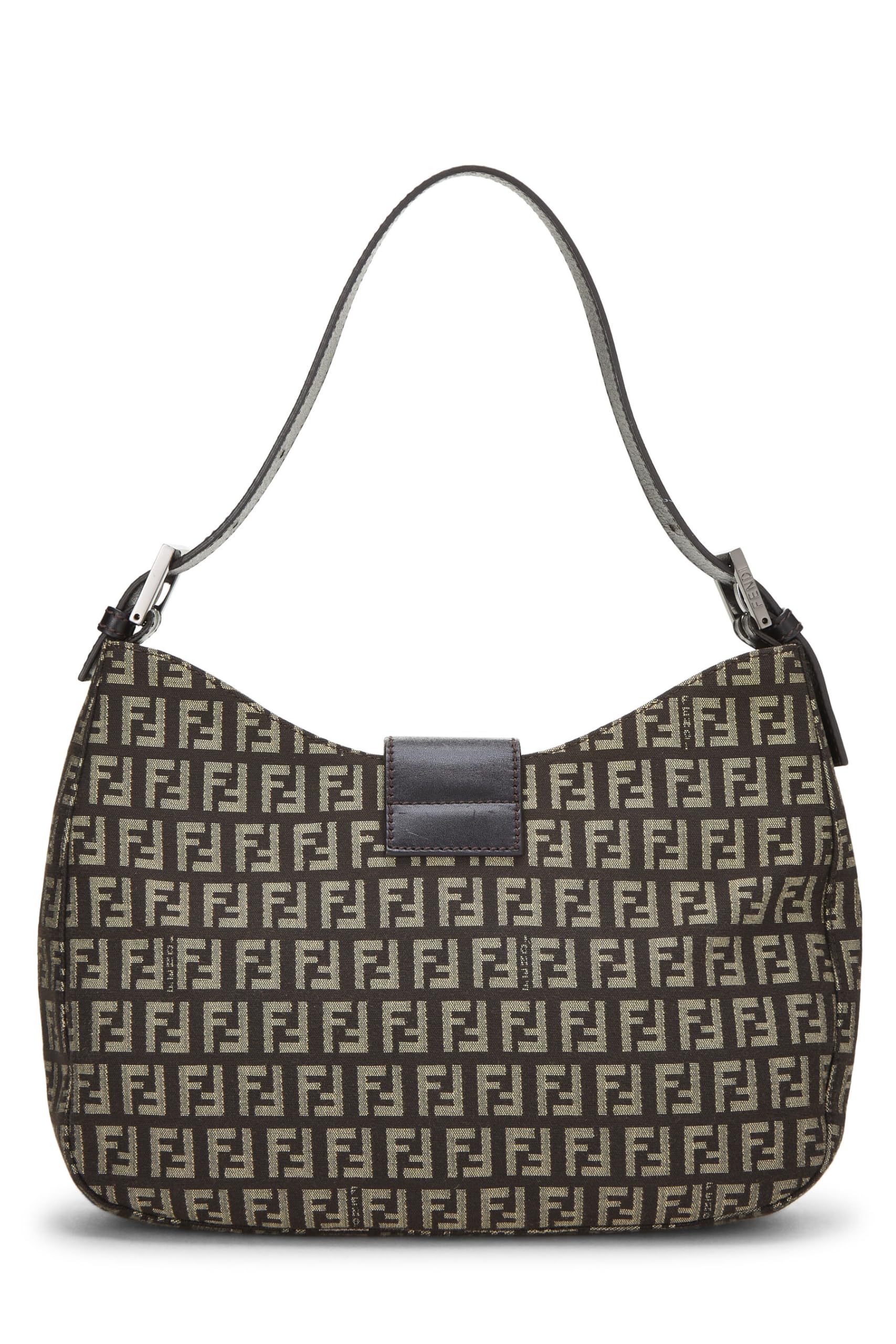 Fendi, Brown Zucchino Shoulder Bag Small, Brown