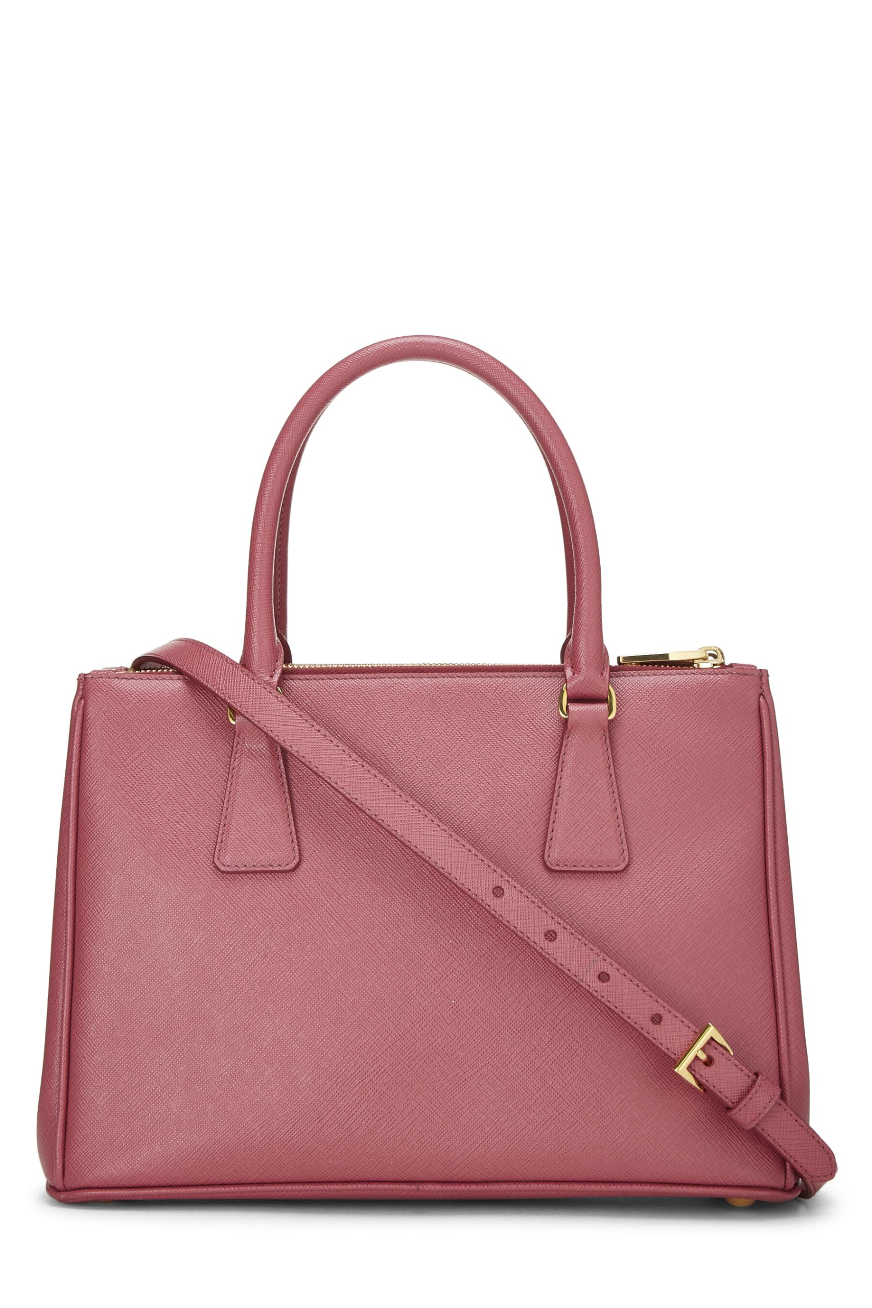 Prada, Pink Saffiano Convertible Handbag Small, Pink