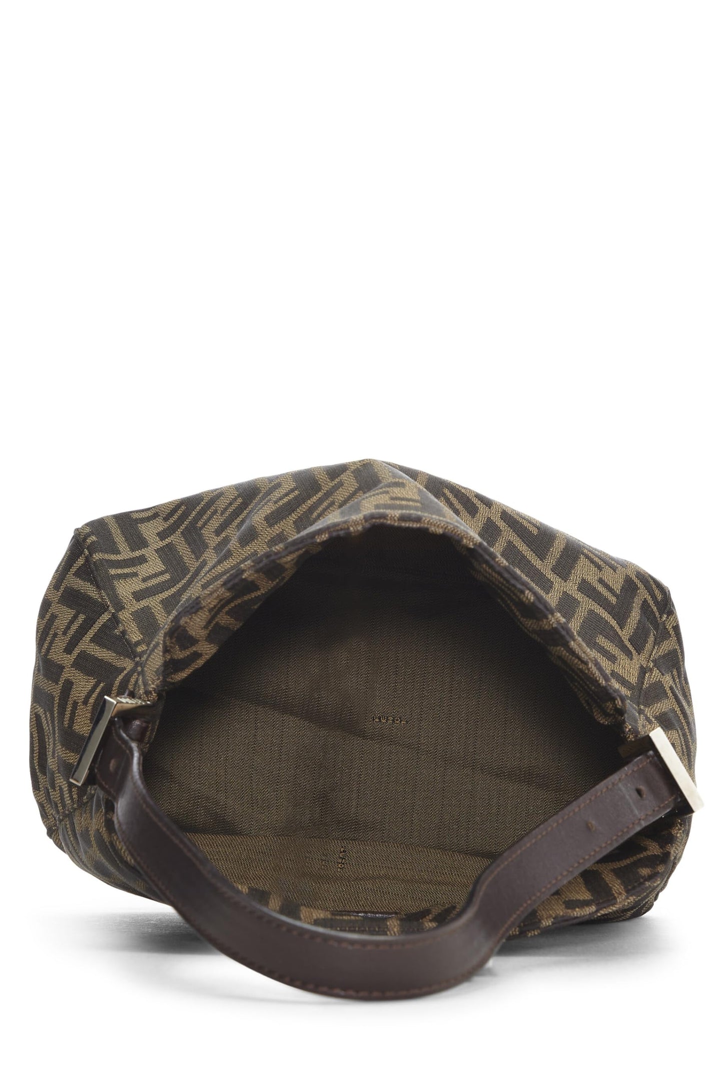 Fendi, Brown Zucca Canvas Shoulder Bag, Brown