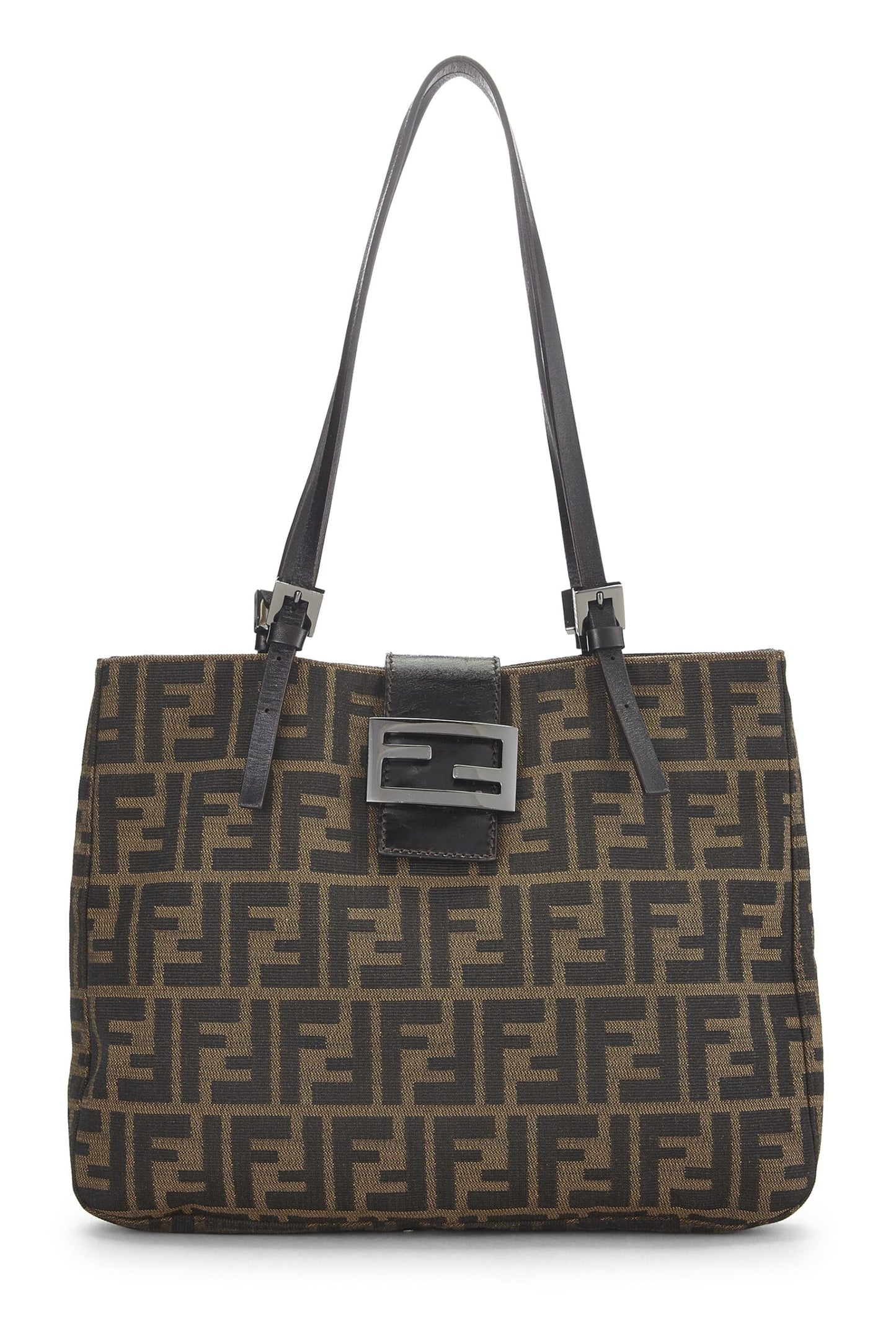 Fendi, Blrown Zucca Canvas Tote Small, Brown
