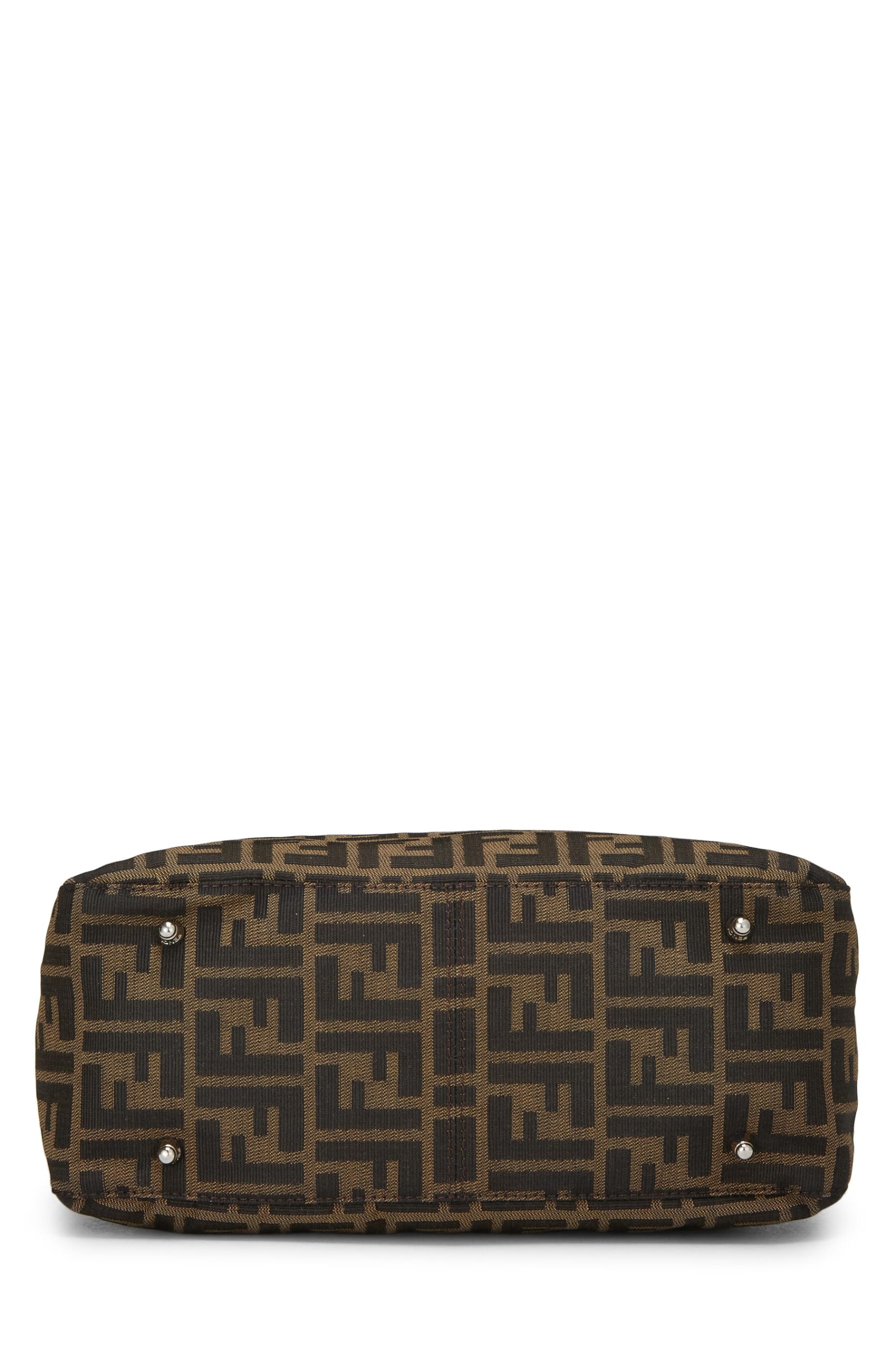Fendi, Brown Zucca Canvas Handbag Small, Brown