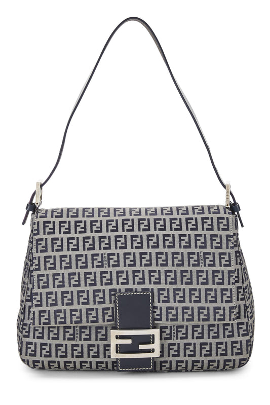 Fendi, Navy Zucchino Canvas Mama, Navy