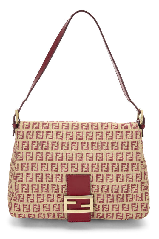 Fendi, Red Zucchino Canvas Mama, Red