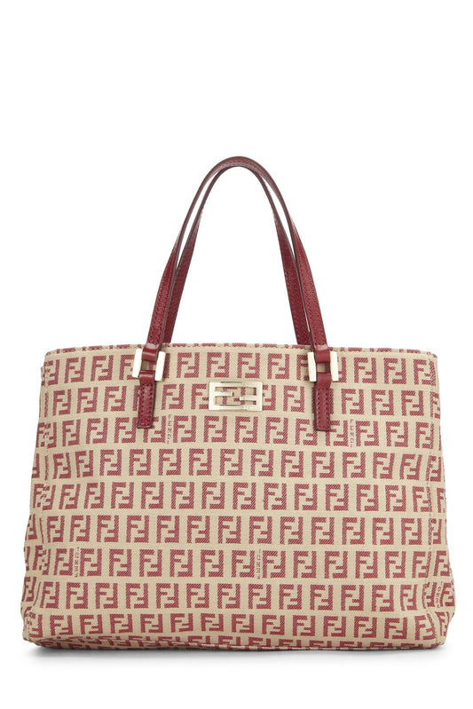 Fendi, Red Zucchino Tote Small, Red