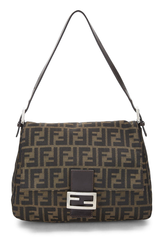 Fendi, Brown Zucca Canvas Mama, Brown