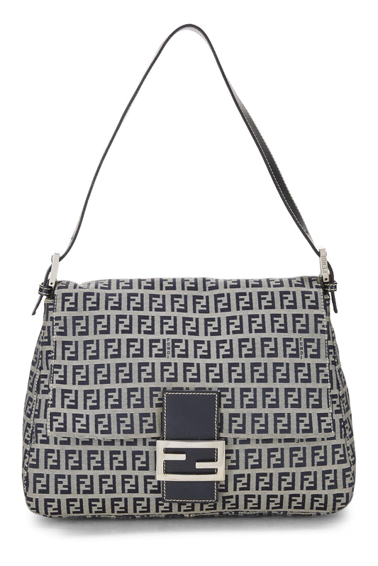 Fendi, Navy Zucchino Canvas Mama, Navy