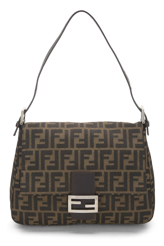 Fendi, Brown Zucca Canvas Mama, Brown