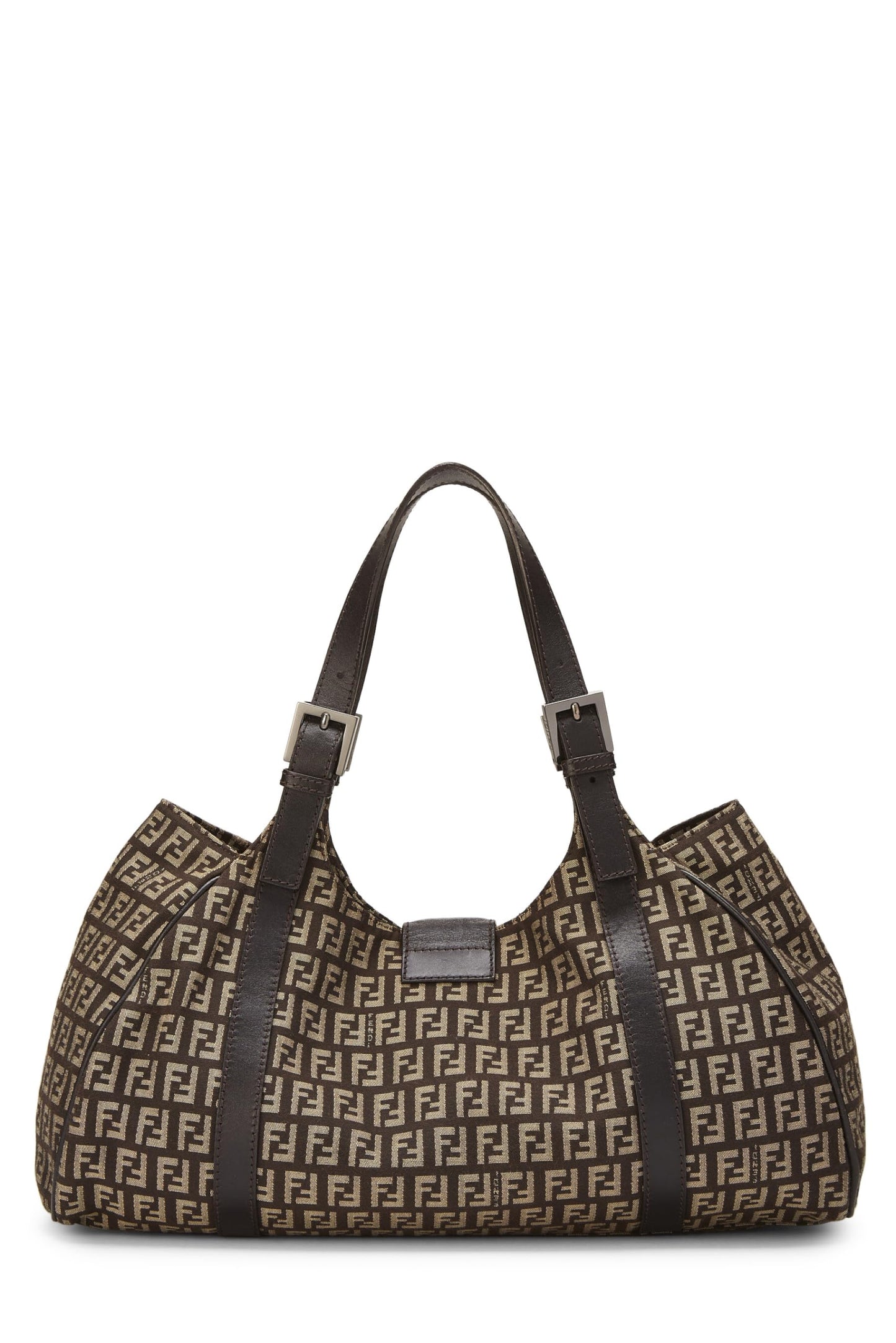 Fendi, Brown Zucchino Canvas Tote, Brown