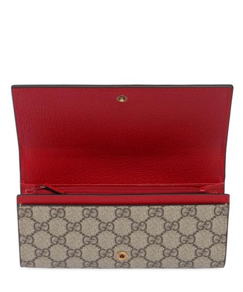 Gucci Neo Supreme Continental Wallet Red