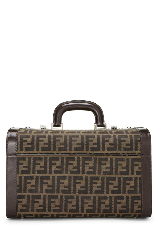 Fendi, Brown Zucca Canvas Box Vanity, Brown