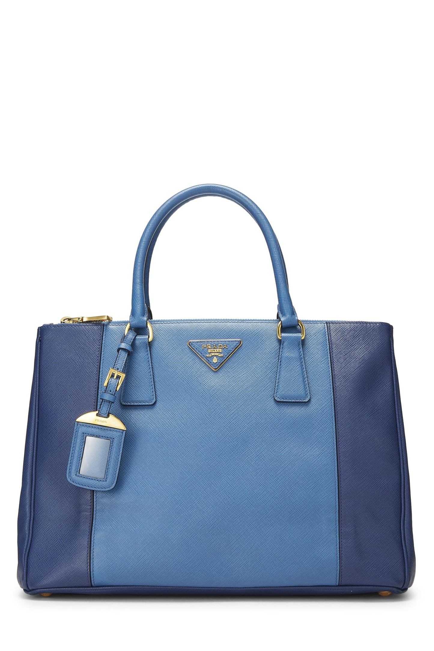 Prada, Blue Saffiano Executive Tote Medium, Blue
