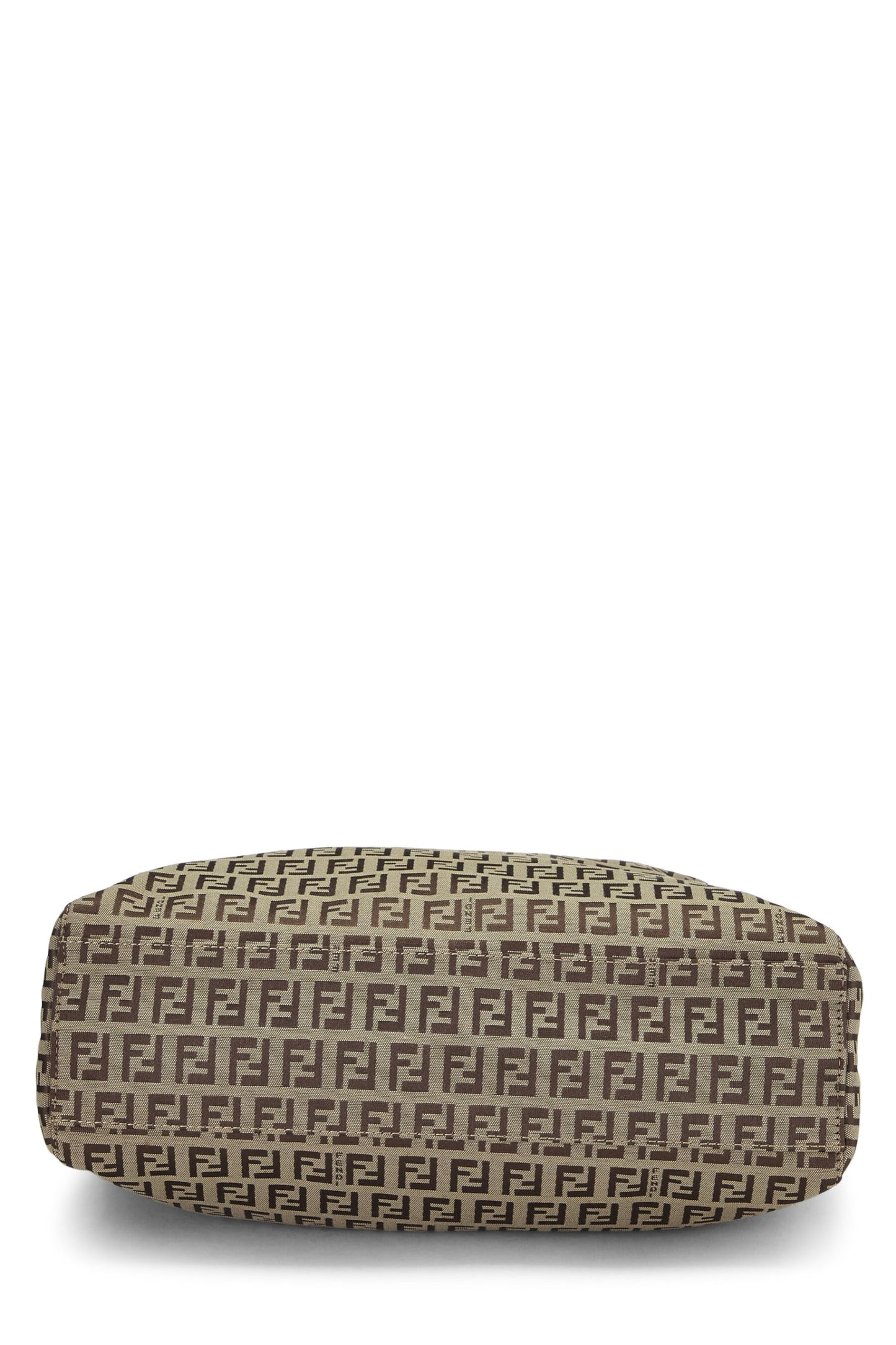 Fendi, Brown Zucchino Canvas Tote Small, Brown