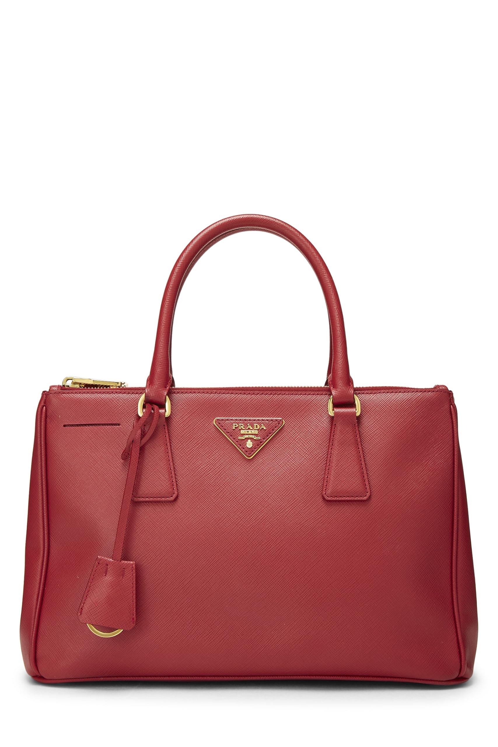 Prada, Red Saffiano Executive Tote Small, Red