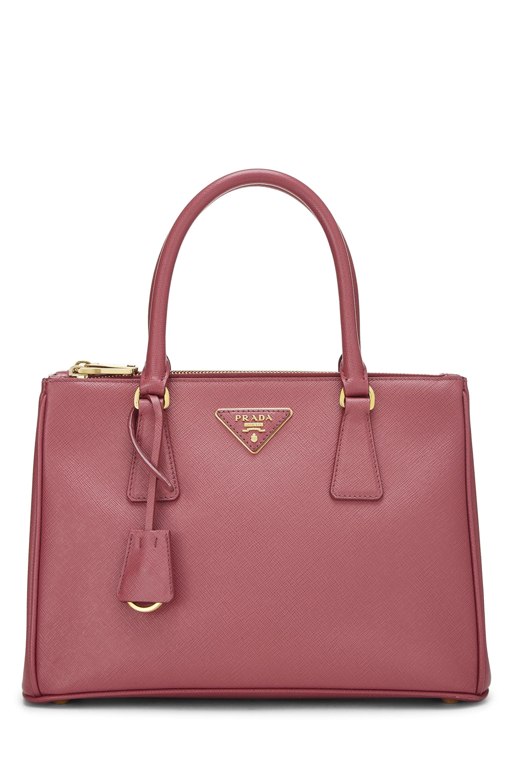 Prada, Pink Saffiano Convertible Handbag Small, Pink
