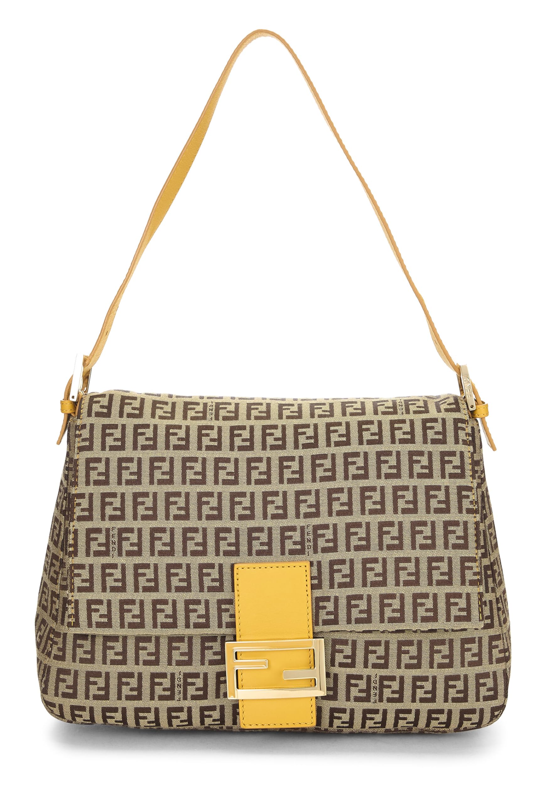 Fendi, Yellow Zucchino Canvas Mama, Yellow
