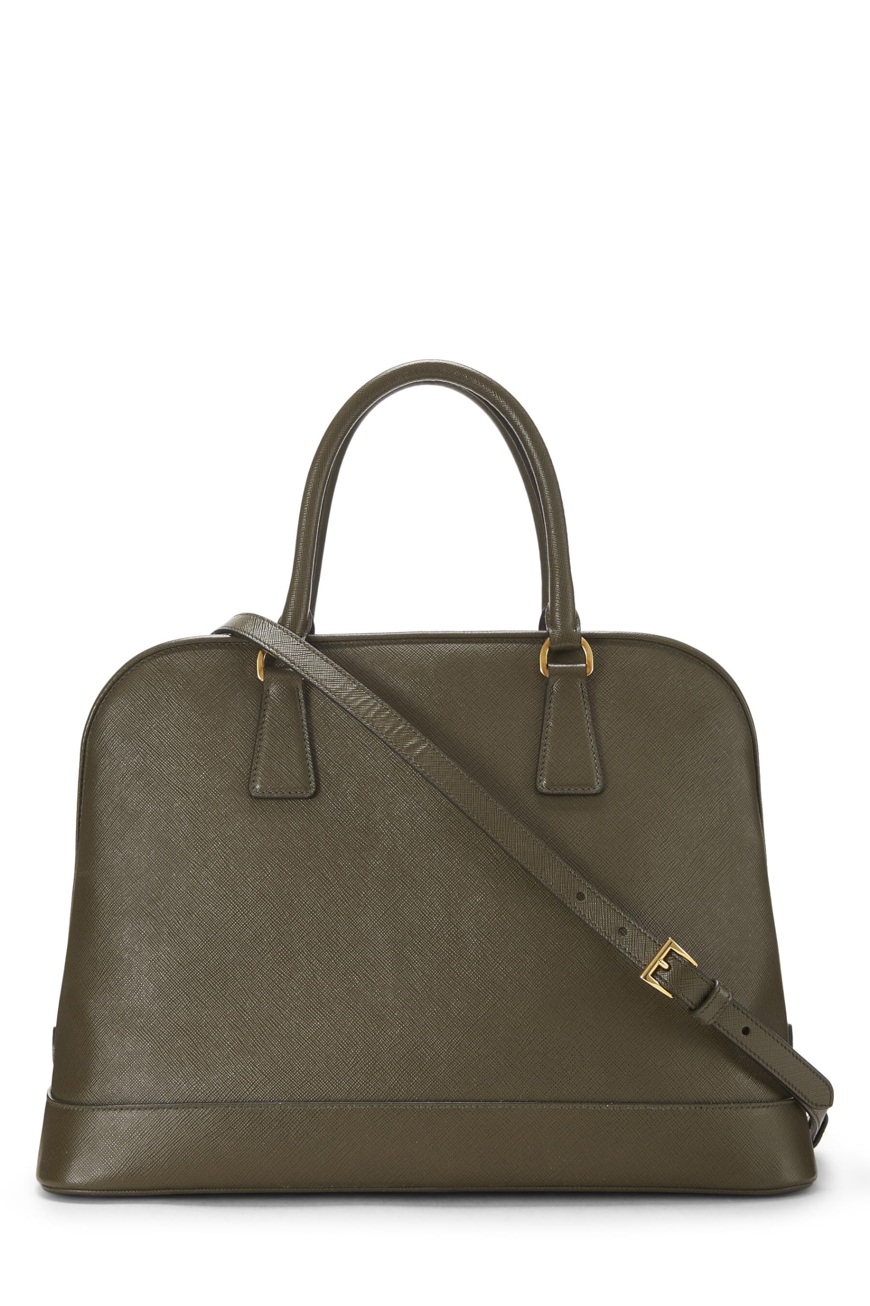 Prada, Green Saffiano Dome Tote, Green
