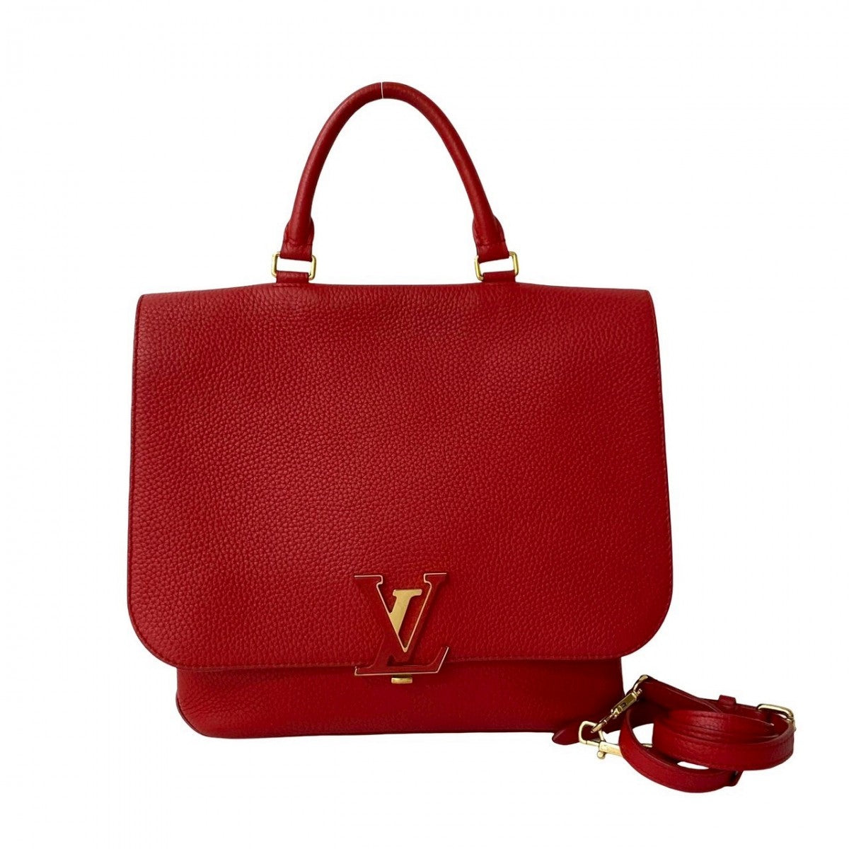 LOUIS VUITTON Shoulder Bag leather Red Volta