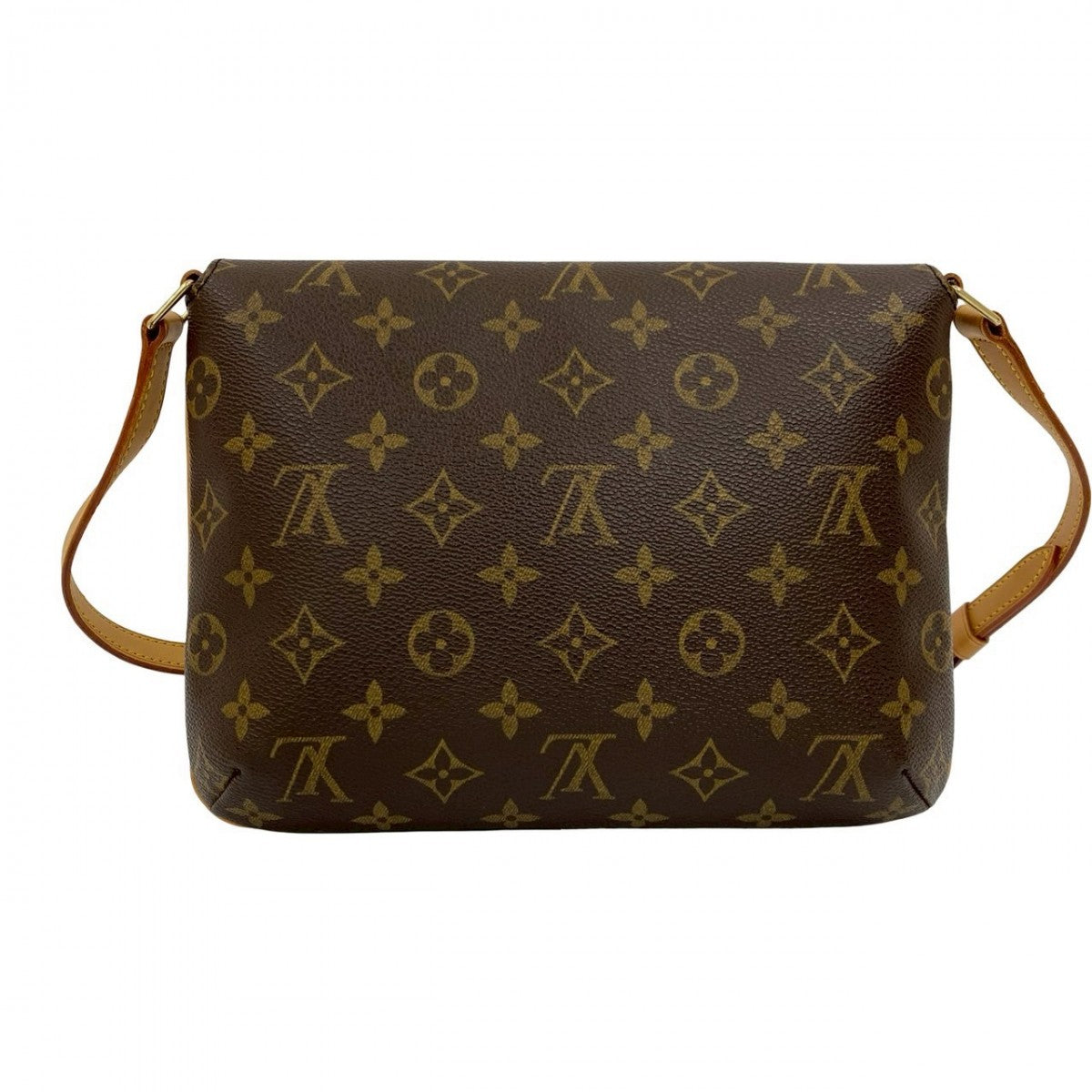 LOUIS VUITTON Shoulder Bag Leather, PVC Brown Monogram Mtte Tango Women