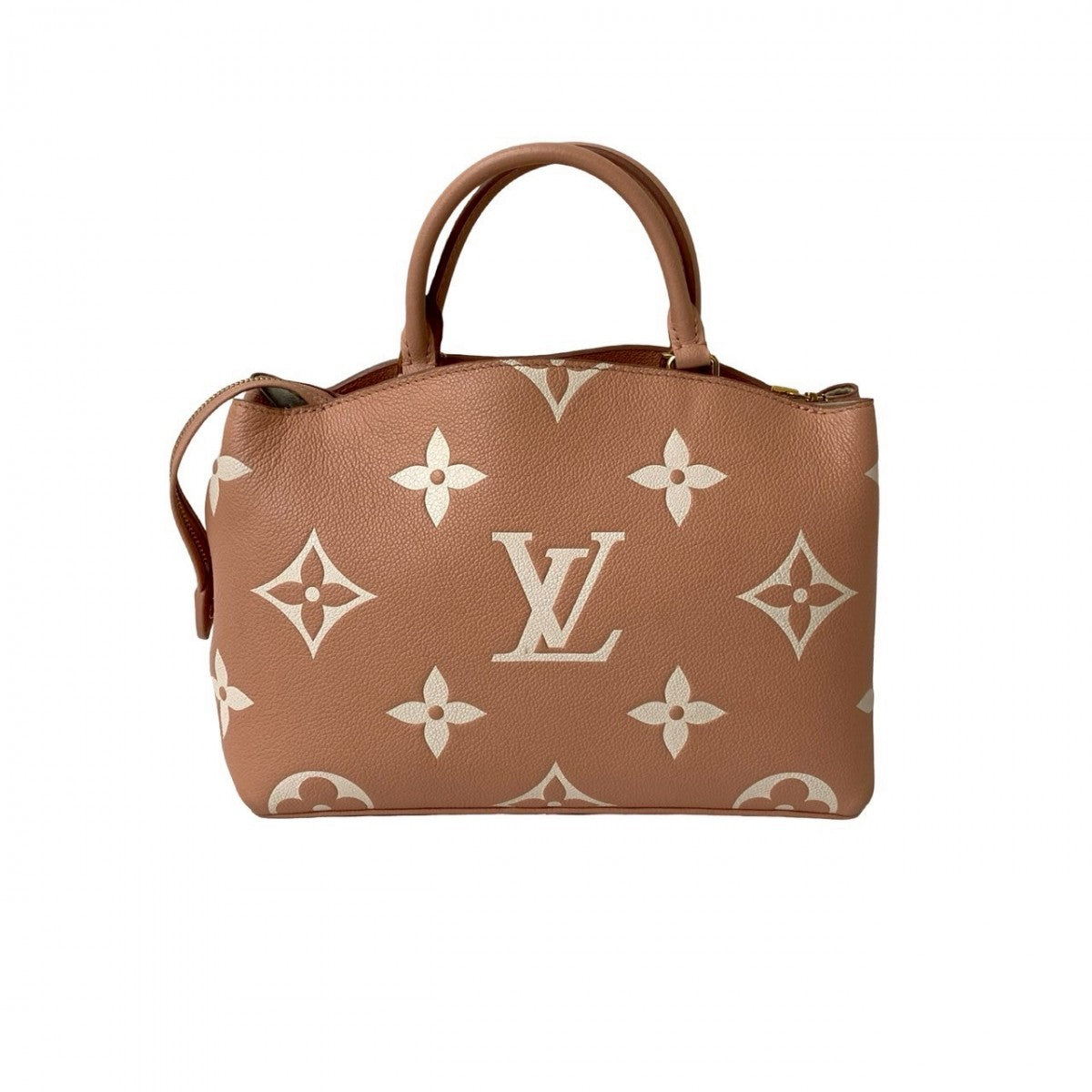 LOUIS VUITTON Shoulder Bag leather pink Monogram Unplant Petit Palais PM