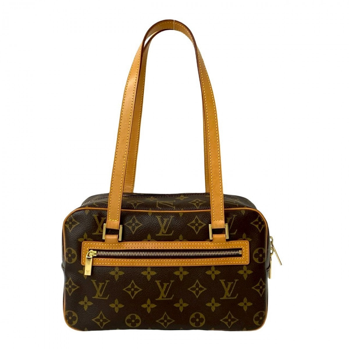 LOUIS VUITTON Shoulder Bag leather Brown Monogram SHITE MM