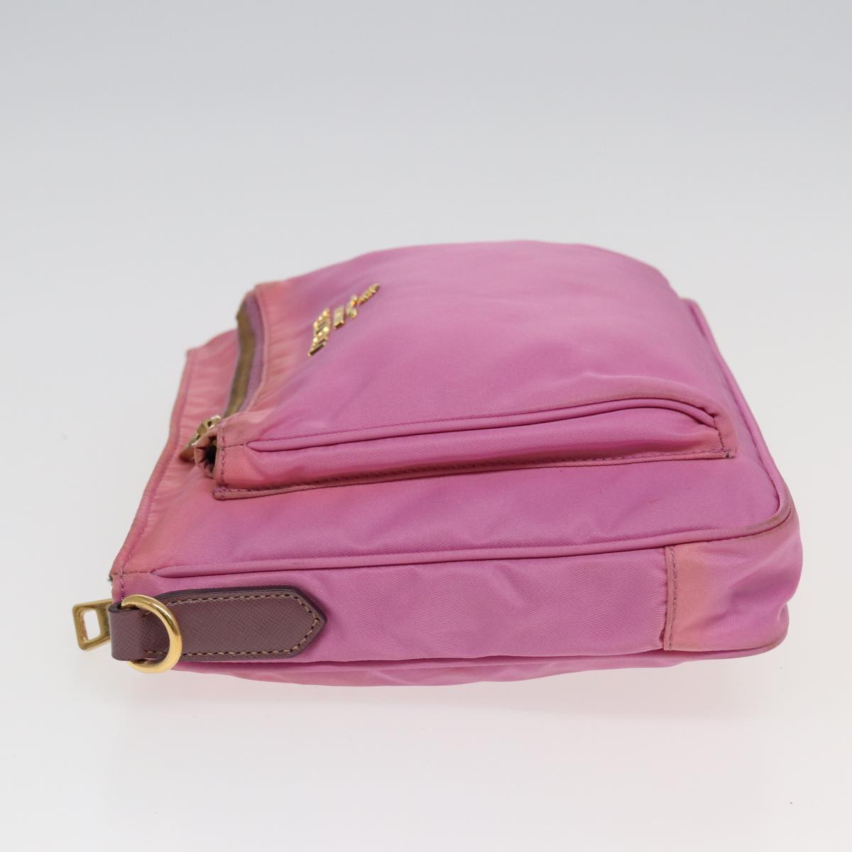 PRADA Shoulder Bag Nylon Pink Auth
