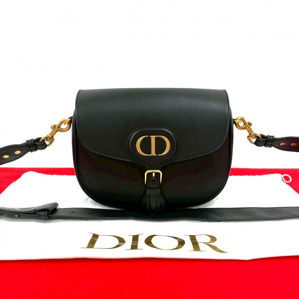 Dior Shoulder Bag Box scarf black Bobby