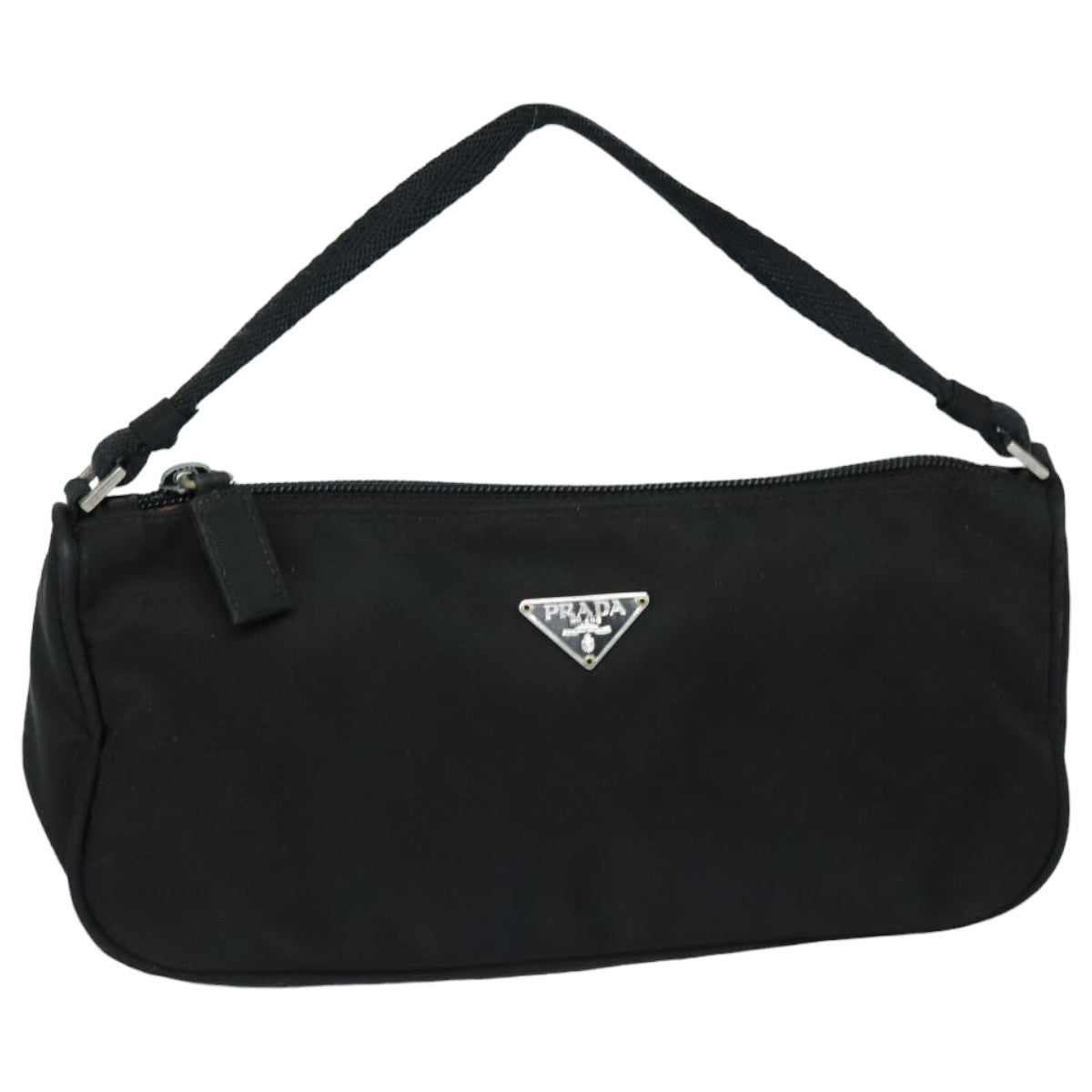 PRADA Accessory Pouch Nylon Black Auth Luxury Handbag