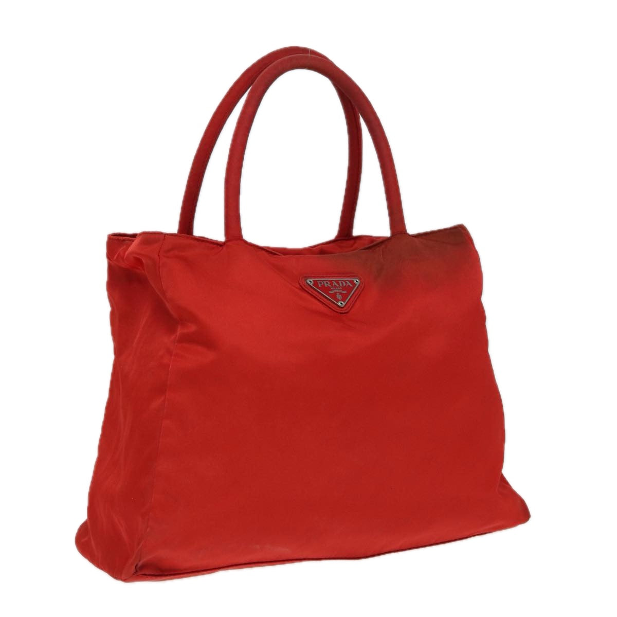 PRADA Tote Bag Nylon Red Auth