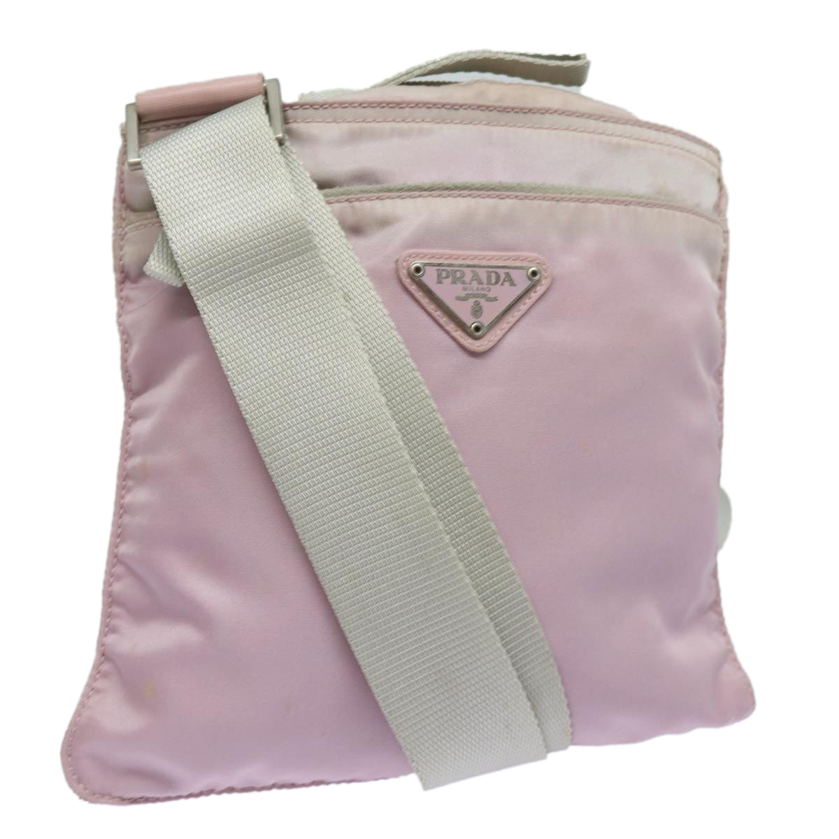 PRADA Shoulder Bag Nylon Pink Auth