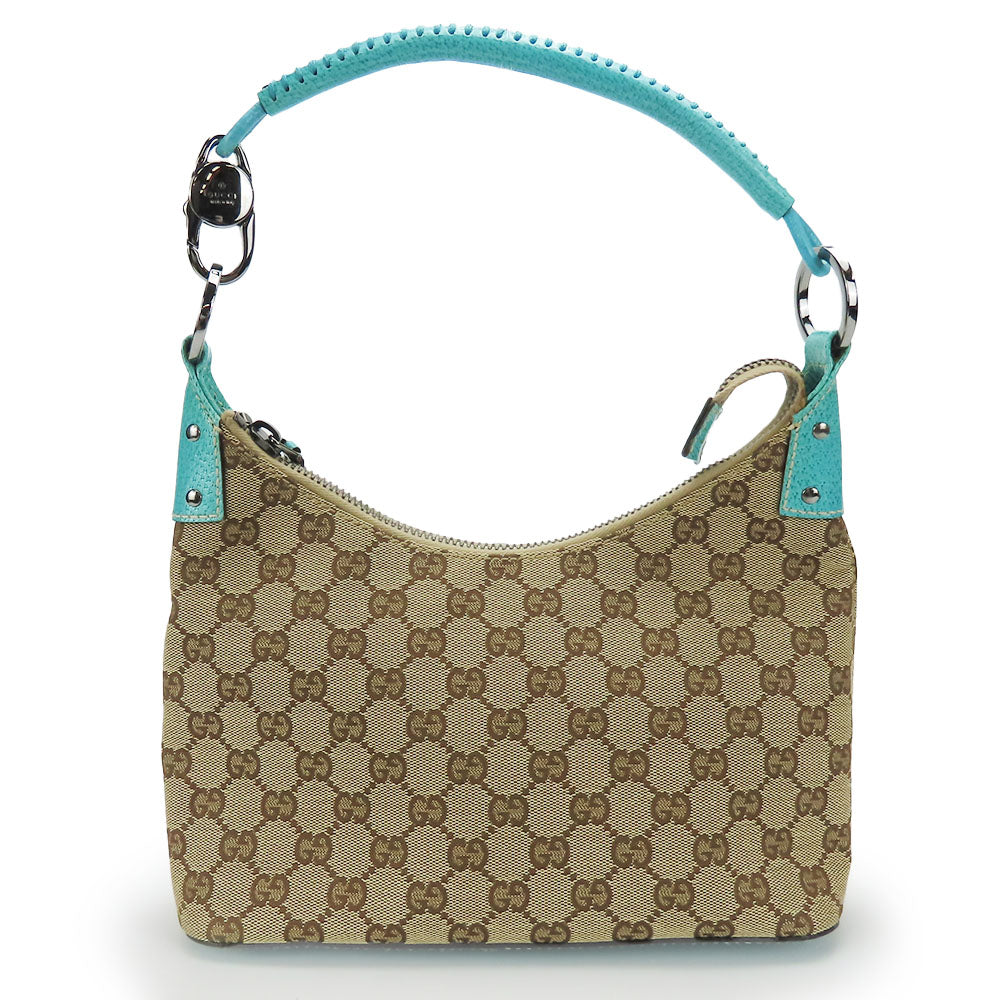 GUCCI Shoulder Bag 115002 GG canvas blue