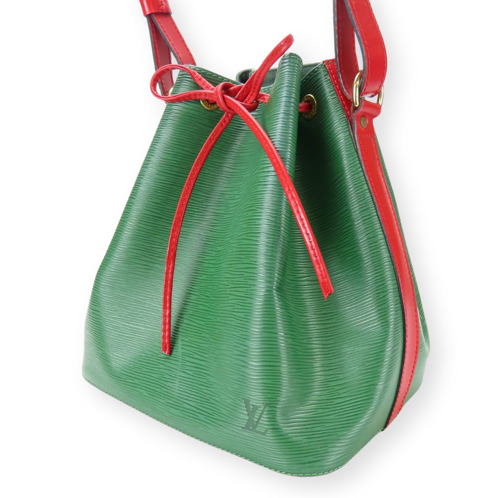 LOUIS VUITTON Shoulder Bag Epi Leather green Petit Noe