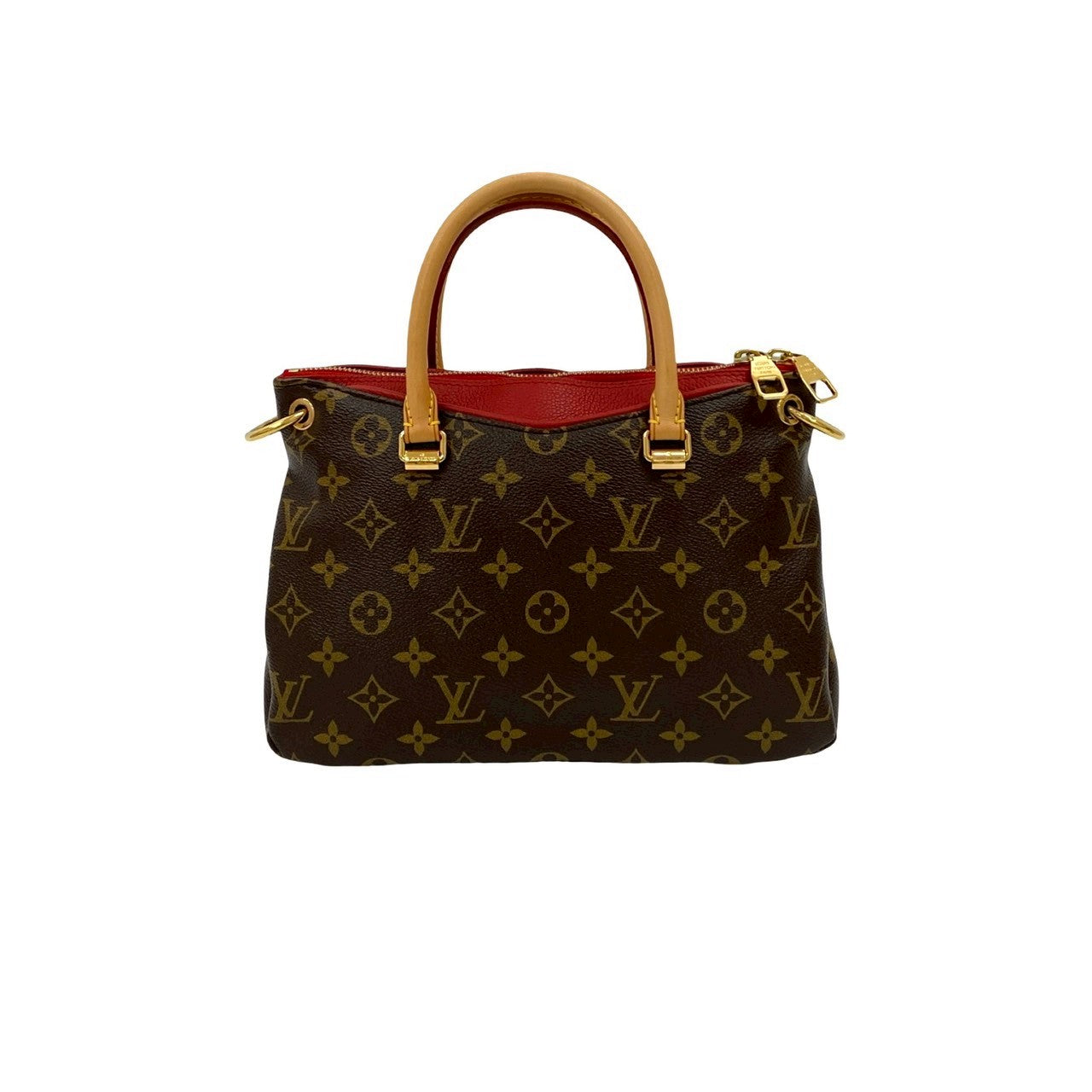 LOUIS VUITTON Shoulder Bag leather Brown Monogram Pallas BB