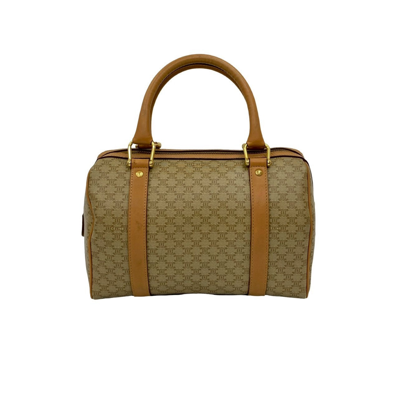CELINE Shoulder Bag leather beige