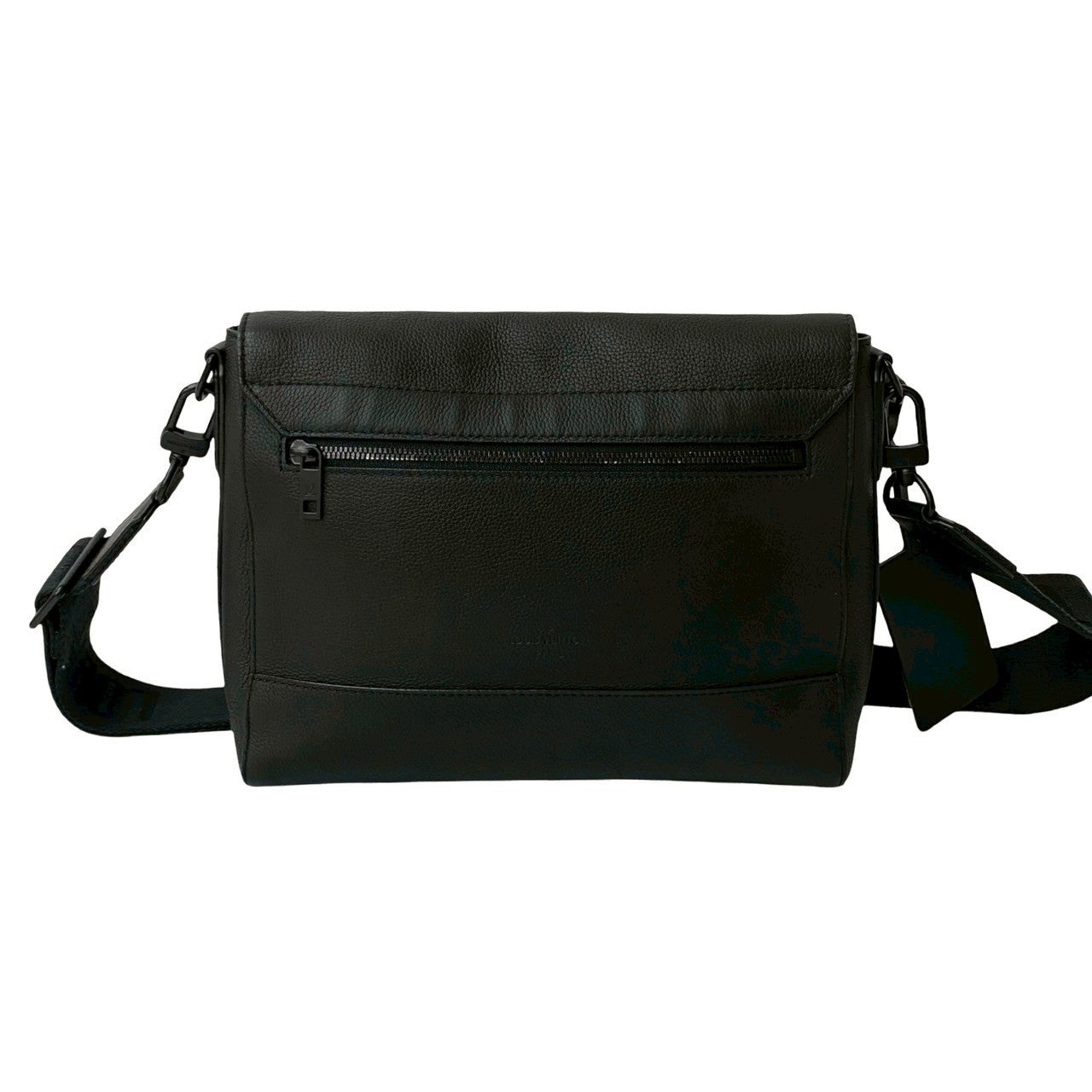 LOUIS VUITTON Shoulder Bag leather black Aerogram takeoff messenger
