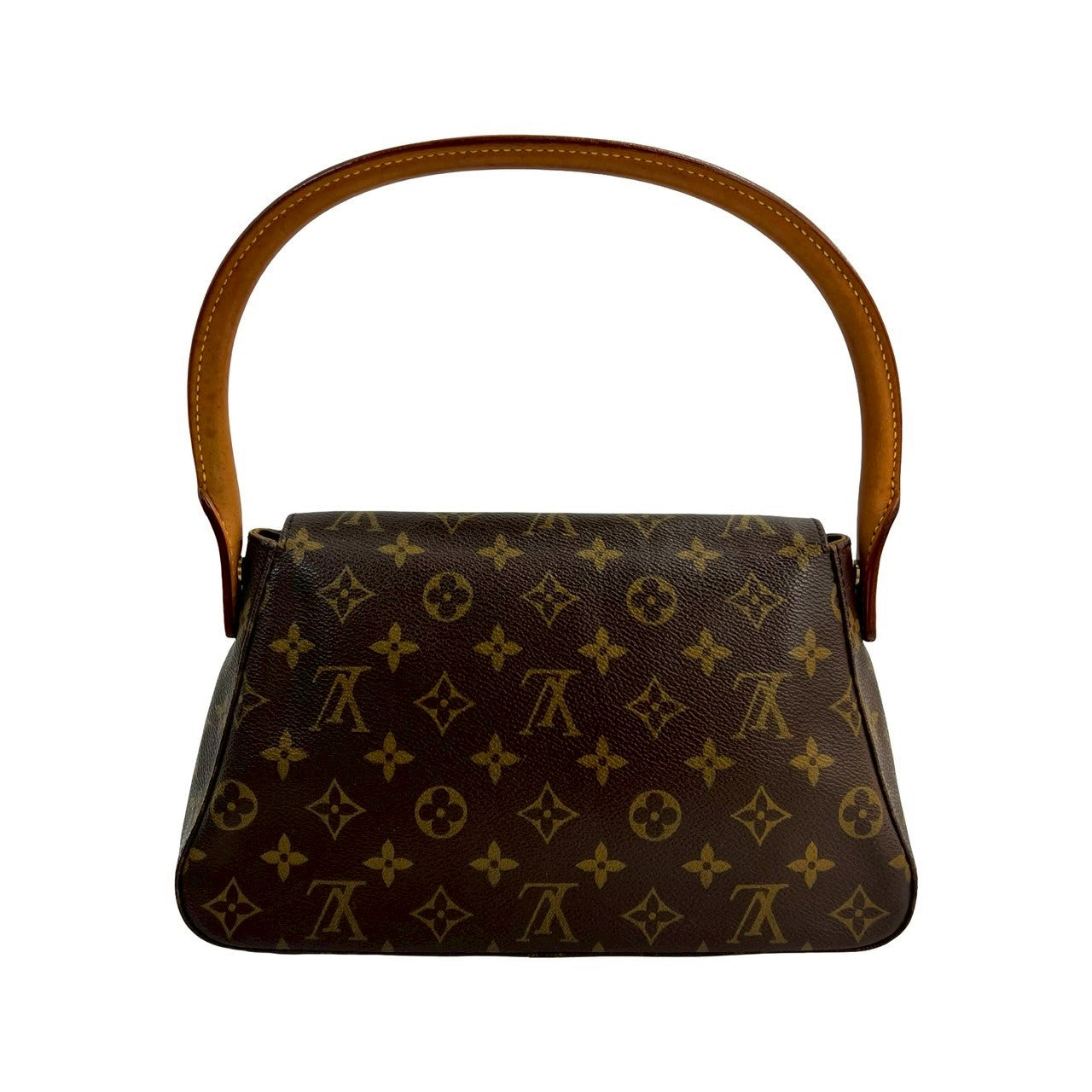 Elegant Women's Shoulder Bag | LOUIS VUITTON Shoulder Bag leather Brown Monogram Mini Looping