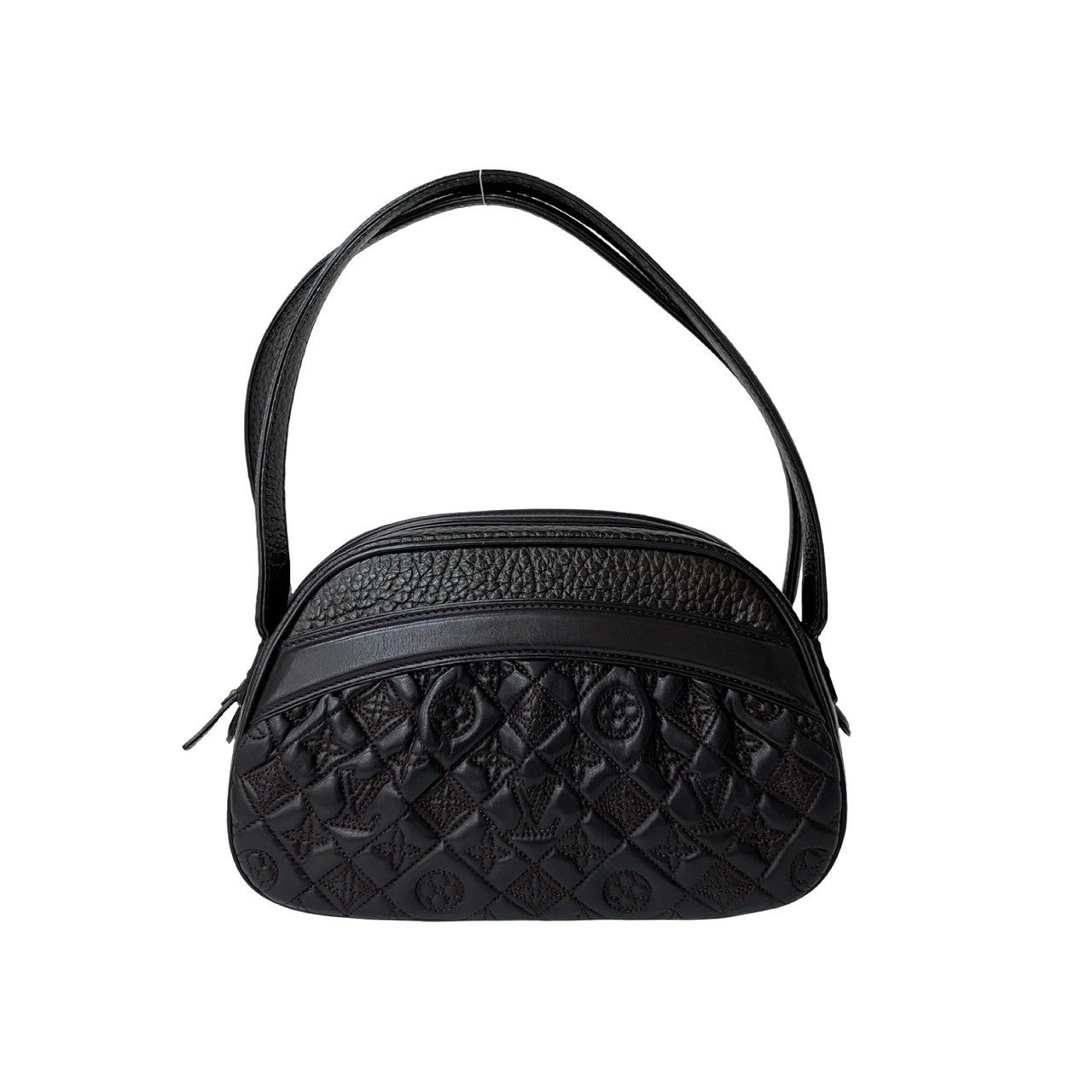 LOUIS VUITTON Handbag leather Brown Monogram Vienna Clara