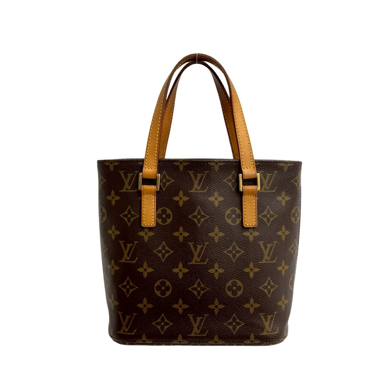 LOUIS VUITTON Handbag leather Brown Monogram VavinPM