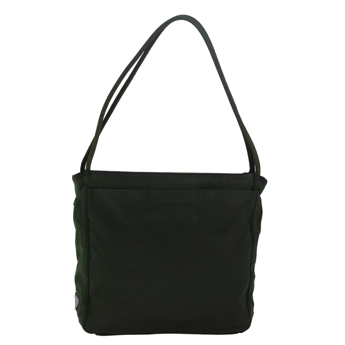 PRADA Shoulder Bag Nylon Khaki Auth