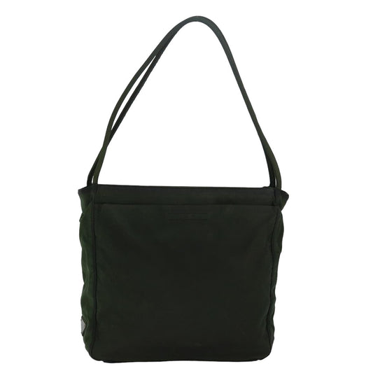 PRADA Shoulder Bag Nylon Khaki Auth