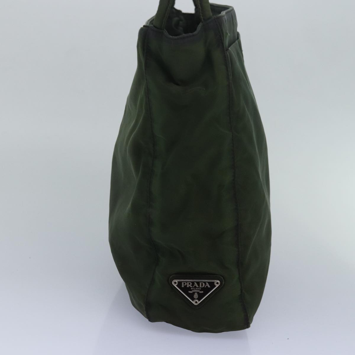 PRADA Shoulder Bag Nylon Khaki Auth