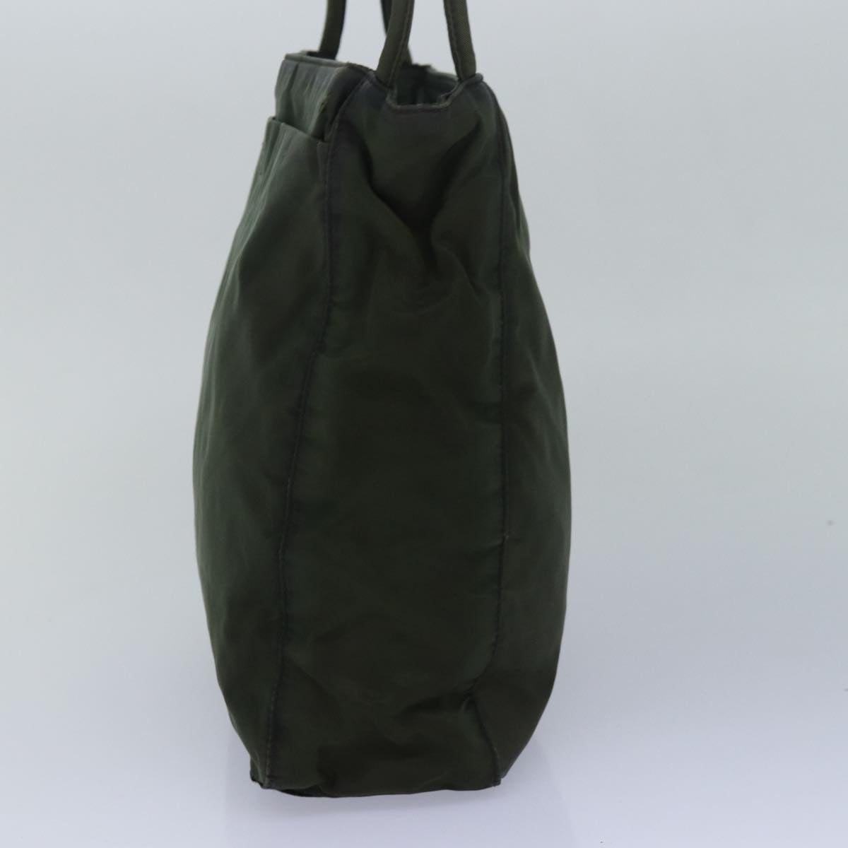 PRADA Shoulder Bag Nylon Khaki Auth