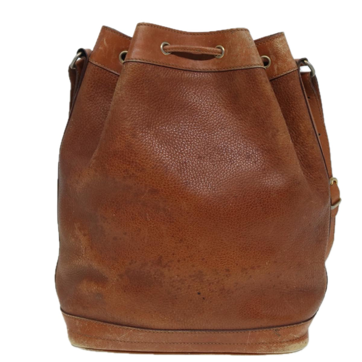 Luxury CELINE Shoulder Bag Leather Brown 83325