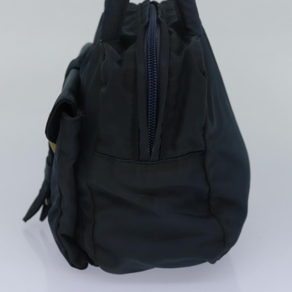 PRADA Hand Bag Nylon Navy Auth